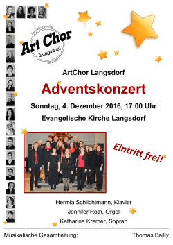Adventskonzert - ArtChor Langsdorf