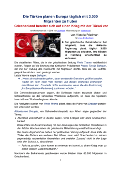 Die T&uuml;rken planen Europa t&auml;glich mit 3.000