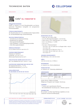 Produktdatenblatt Cello&reg; HL Firestop R