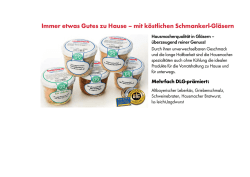 Immer etwas Gutes zu Hause &ndash; mit k&ouml;stlichen Schmankerl