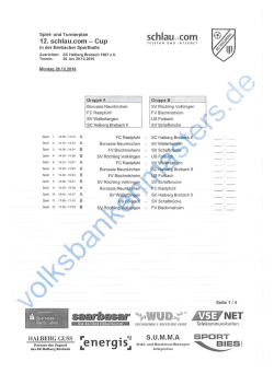 SC Halberg Brebach - Volksbankenmasters 2016