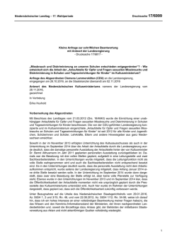 Drucksachen allgemein - Nieders&auml;chsischer Landtag