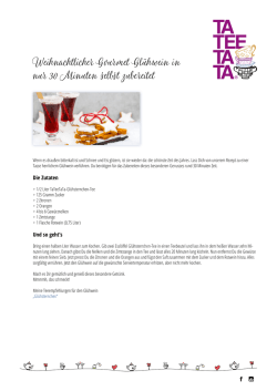 Gourmet Gl&uuml;hwein