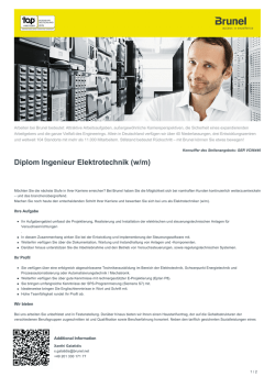 Diplom Ingenieur Elektrotechnik Job in Essen