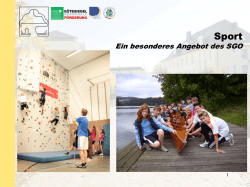 Informationen zum Sportangebot