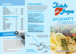 SPEISEKARTE - Fisch Meyer