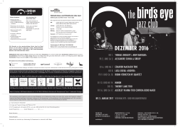 Programm als PDF - the bird`s eye jazz club Basel
