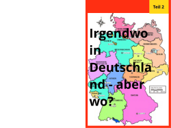 Irgendwo in DE - aber wo? Teil 2