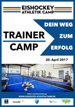 Druck Flyer 2017 Trainer Camp A5