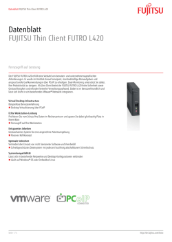 Datenblatt FUJITSU Thin Client FUTRO L420