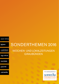 Lokal- und Wochenzeitungen Graubünden