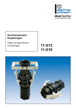 Hochtemperatur Kupplungen High temperature