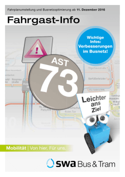 Fahrgast-Info - Stadtwerke Augsburg