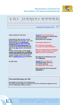 AGL-Newsletter