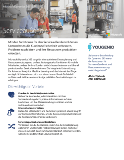 Die wichtigsten Vorteile
