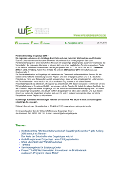 aktuelle Ausgabe (pdf 150 kB) - Wirtschaftsförderung Erzgebirge