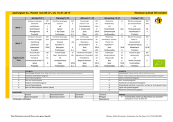 Speiseplan 02. Woche vom 09.01. bis 15.01.2017 Klinikum Schlo&szlig;