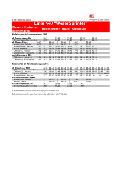 440 Rodenkirchen–Brake–Oldenburg  - Weser-Ems-Bus