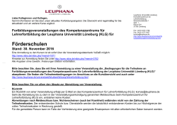 Förderschulen - Leuphana Universität Lüneburg