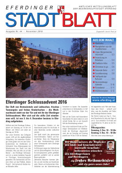 Stadtblatt, November 2016