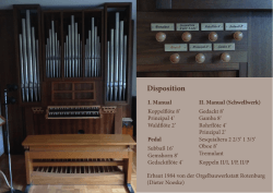 Noeske-Orgel - Kirchenmusikalische Fortbildungsstätte Schlüchtern