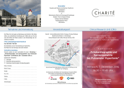 Echokardiographie und Spiroergometrie bei Pulmonaler Hypertonie