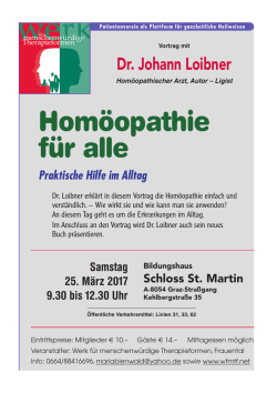 Hom&ouml;opathie f&uuml;r alle