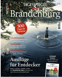 Ausflüge für Entdecker - Anzeigenpreise | Tagesspiegel