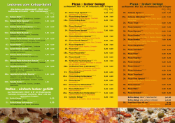 Speisekarte - Pizzeria Troja
