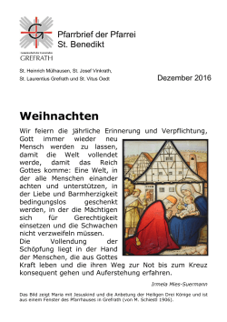 Weihnachten - St. Benedikt Grefrath