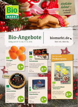 Handzettel-Angebot g&uuml;ltig ab Mittwoch, 07.12.2016