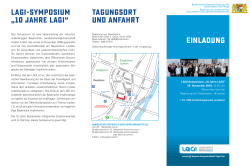 Programm LAGI-Symposium 2016