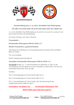 Ausschreibung zum 11.-13. Inter. Breakfast