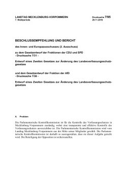 Drucksache 7/95