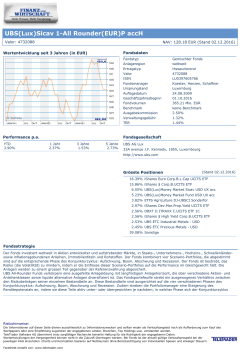 UBS(Lux)Sicav 1-All Rounder(EUR)P accH