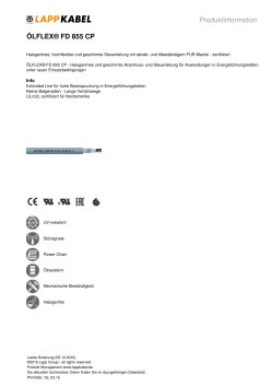 Produktinformation ÖLFLEX® FD 855 CP