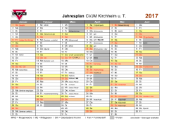 Jahresplan CVJM Kirchheim u. T.