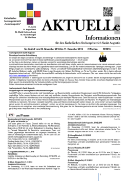 Informationen - Katholischer Seelsorgebereich Sankt Augustin