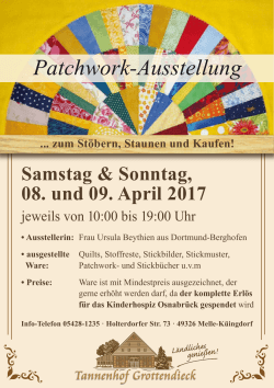 Patchworkausstellung - Tannenhof Grottendieck