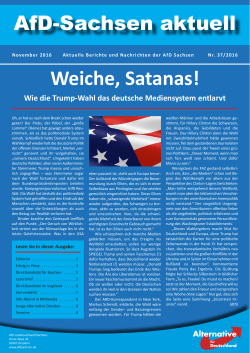 Weiche, Satanas! - AfD Landesverband Sachsen