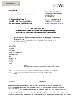 Hiermit melde ich mich verbindlich zum EU-Kompakt