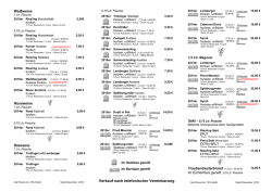 Preisliste