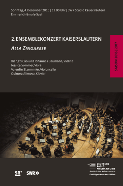 Untitled - Deutsche Radio Philharmonie Saarbrücken Kaiserslautern