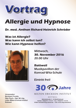 Allergie und Hypnose - Konrad-Witz
