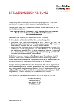 stellenausschreibung - Hans-Böckler