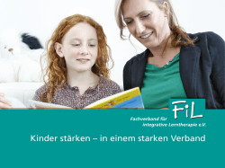 Kinder stärken – in einem starken Verband