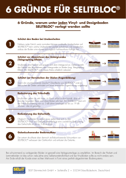 6 Gründe für SELITBLOC (Info-PDF)
