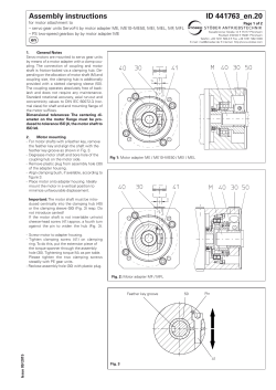 Mounting instructions Motor attachment to servo gear units