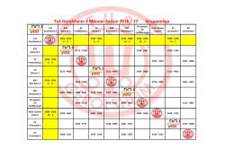 Matrix 8. Sp. TuS 3 Männer 2016-17