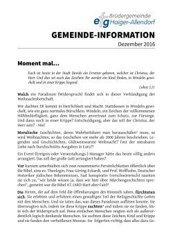 Gemeinde-Information - EFG Brüdergemeinde Allendorf
